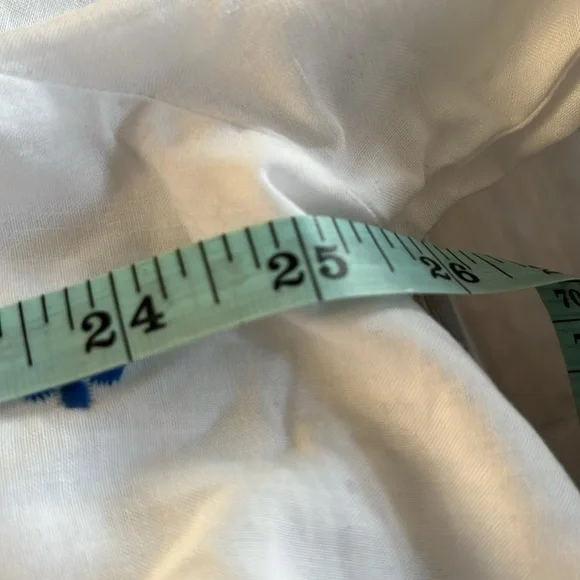 Belle Kim Gravel Floral Embroidered Eyelet Ruffled Neck Blouse size xl - Picture 10 of 16